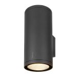 SLV Enola Up/Down Luce Da Parete Aluminium Grigio Il Giro 55W 6000lm - 930-940 CCT | Esterni - IP65 - Miglior Resa Cromatica