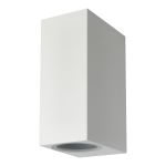 D'Lite Luce Da Parete Vrebos Long  Aluminium Bianca Nero Up & Down | IP56 - Adatto Per 2x GU10