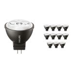Confezione Multipack 12x Philips Master LED Faretti GU4 MR11 3.5W 200lm 24D - 827 Bianco Molto Caldo | Sostitutiva 20W