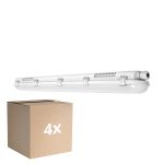Confezione Multipack 4x Ledvance Stagna LED Stagna 18W 2400lm - 840 Bianco Freddo | 120cm