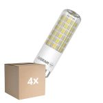 Confezione Multipack 4x Osram Speciale T Slim LED B15d Chiara 6.5W 806lm - 827 Bianco Molto Caldo | Sostitutiva 60W