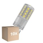 Confezione Multipack 10x Ledvance LED Pin G9 Chiara 4.5W 600lm - 840 Bianco Freddo | Sostitutiva 48W