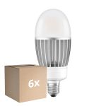 Confezione Multipack 6x Ledvance LED Bulbo HQL LED P E27 41W 5400lm - 827 Bianco Molto Caldo | Sostitutiva 125W