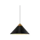 DFTP by Nordlux Kinto Luce Pendente Metallo e Legna Nero | 420mm - Adatto per E27