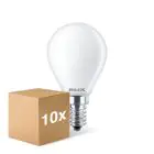 Confezione Multipack 10x Philips Master Value LED Lustre E14 Sferica Ghiaccio 3.4W 470lm - 927 Bianco Molto Caldo | Miglior Resa Cromatica - Dimmerabile - Sostitutiva 40W